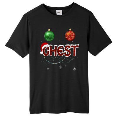 Couples Christmas Funny Christmas Gift For Couples Chest Nuts Girlfriend Wife Tall Fusion ChromaSoft Performance T-Shirt