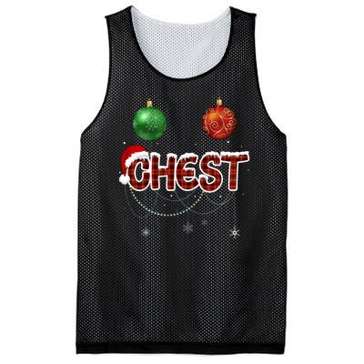 Couples Christmas Funny Christmas Gift For Couples Chest Nuts Girlfriend Wife Mesh Reversible Basketball Jersey Tank