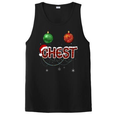 Couples Christmas Funny Christmas Gift For Couples Chest Nuts Girlfriend Wife PosiCharge Competitor Tank