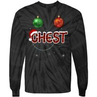 Couples Christmas Funny Christmas Gift For Couples Chest Nuts Girlfriend Wife Tie-Dye Long Sleeve Shirt