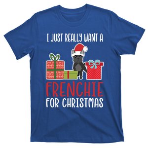 Cute Christmas French Bulldog Owner I Want A Frenchie Gift T-Shirt