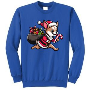 Chihuahua Christmas Funny Dog Santa Claus Gift Sweatshirt