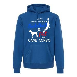 Cane Corso Funny Basketball Dog Owner Lover Xmas Gift Meaningful Gift Premium Hoodie