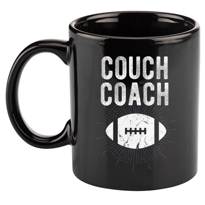 Couch Coach Football 11oz C Handle Ceramic Mug