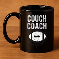 Couch Coach Football 11oz C Handle Ceramic Mug