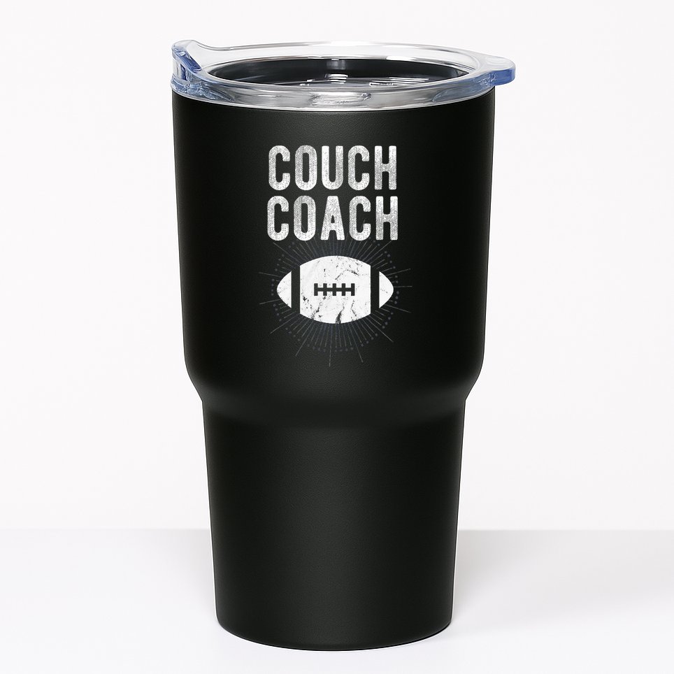 Couch Coach Football Tumbler