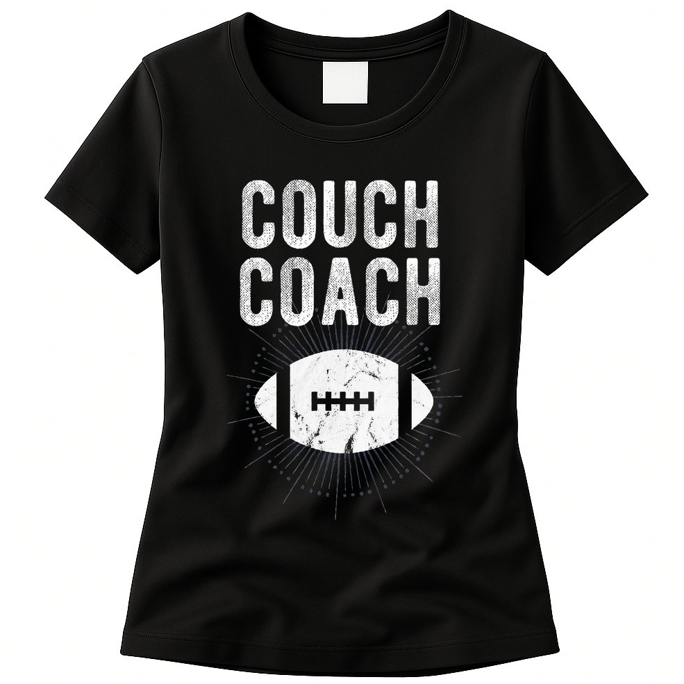 Couch Coach Football Womens T-Shirt