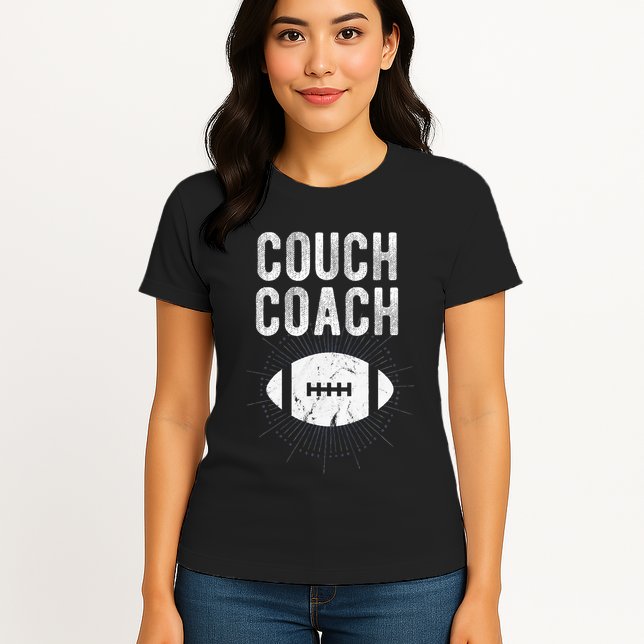 Couch Coach Football Womens T-Shirt