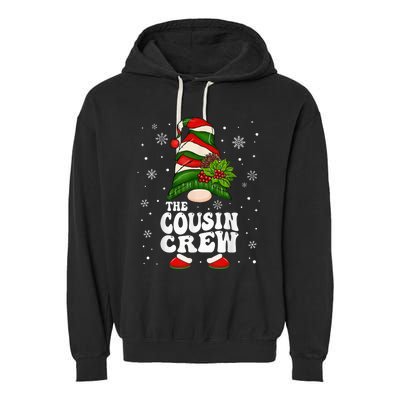 Cousin Crew Funny Matching Family Christmas Pajama Garment-Dyed Fleece Hoodie