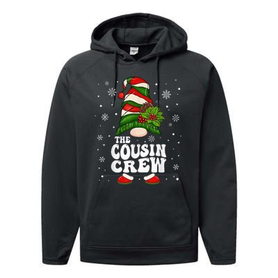 Cousin Crew Funny Matching Family Christmas Pajama Performance Fleece Hoodie