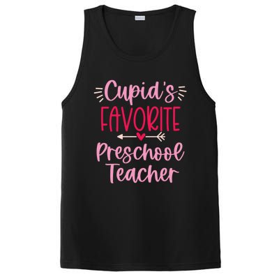 Cute Cupid's Favorite Preschool Teacher Valentine's Day Gift PosiCharge Competitor Tank