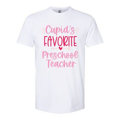 Cute Cupid's Favorite Preschool Teacher Valentine's Day Gift Softstyle CVC T-Shirt