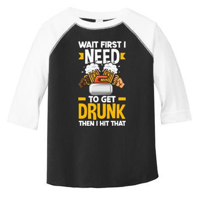 Curling Curler Funny Curl Need To Get Drunk Toddler Fine Jersey T-Shirt