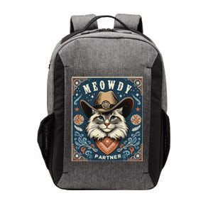 Cat Cowboy Funny Mashup Meowdy Partner Poster Western Vector Backpack