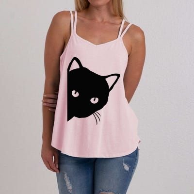 Cute Cat Face Women's Strappy Tank