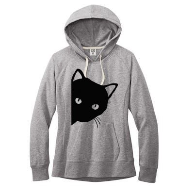 Cute Cat Face Women's Fleece Hoodie