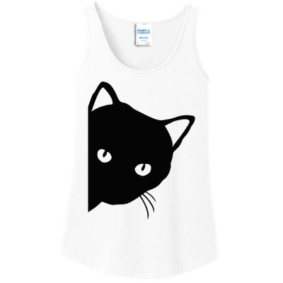 Cute Cat Face Ladies Essential Tank