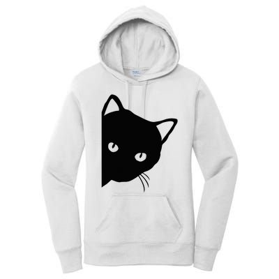 Cute Cat Face Women's Pullover Hoodie