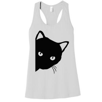 Cute Cat Face Women's Racerback Tank