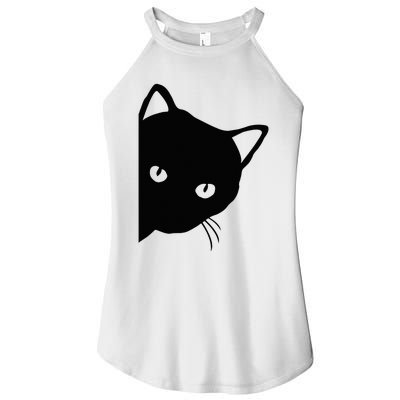 Cute Cat Face Women’s Perfect Tri Rocker Tank