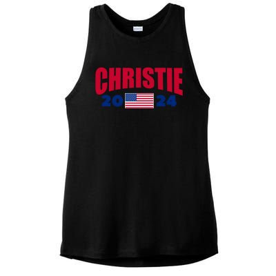 Chris Christie For President 2024 Election Ladies PosiCharge Tri-Blend Wicking Tank