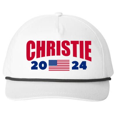 Chris Christie For President 2024 Election Snapback Five-Panel Rope Hat