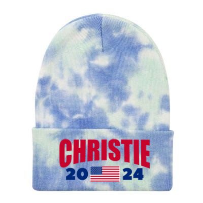 Chris Christie For President 2024 Election Tie Dye 12in Knit Beanie