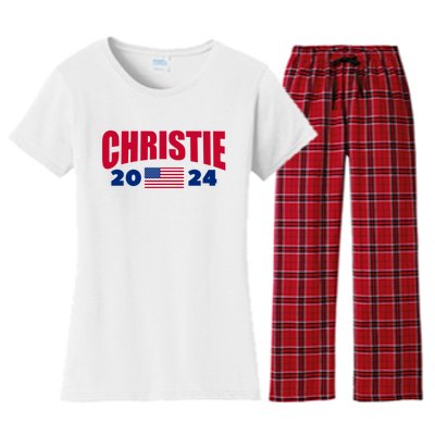 Chris Christie For President 2024 Election Women's Flannel Pajama Set