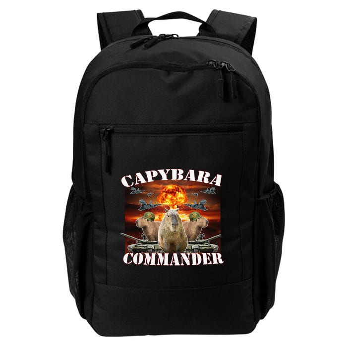 Capybara Commander Funny Capybara Warrior Backpack