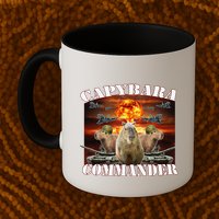 Capybara Commander Funny Capybara Warrior Mug