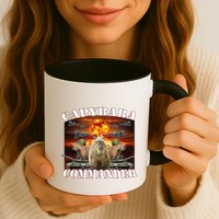 Capybara Commander Funny Capybara Warrior Mug