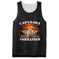 Capybara Commander Funny Capybara Warrior Mesh Reversible Basketball Jersey Tank