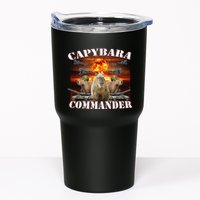 Capybara Commander Funny Capybara Warrior Tumbler