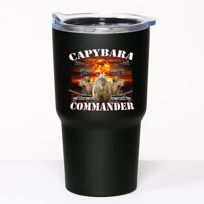 Capybara Commander Funny Capybara Warrior Tumbler
