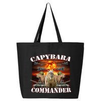 Capybara Commander Funny Capybara Warrior 25L Jumbo Tote