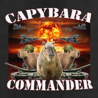 Capybara Commander Funny Capybara Warrior 25L Jumbo Tote