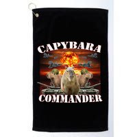 Capybara Commander Funny Capybara Warrior Golf Towel