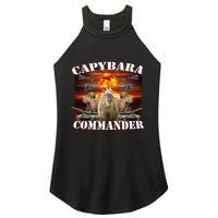 Capybara Commander Funny Capybara Warrior Women's Perfect Tri Rocker Tank