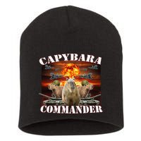 Capybara Commander Funny Capybara Warrior Short Acrylic Beanie