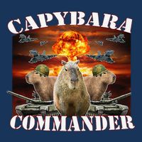 Capybara Commander Funny Capybara Warrior Infant Baby Jersey Bodysuit