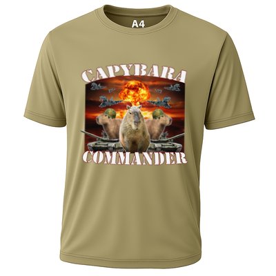 Capybara Commander Funny Capybara Warrior Performance Shirt