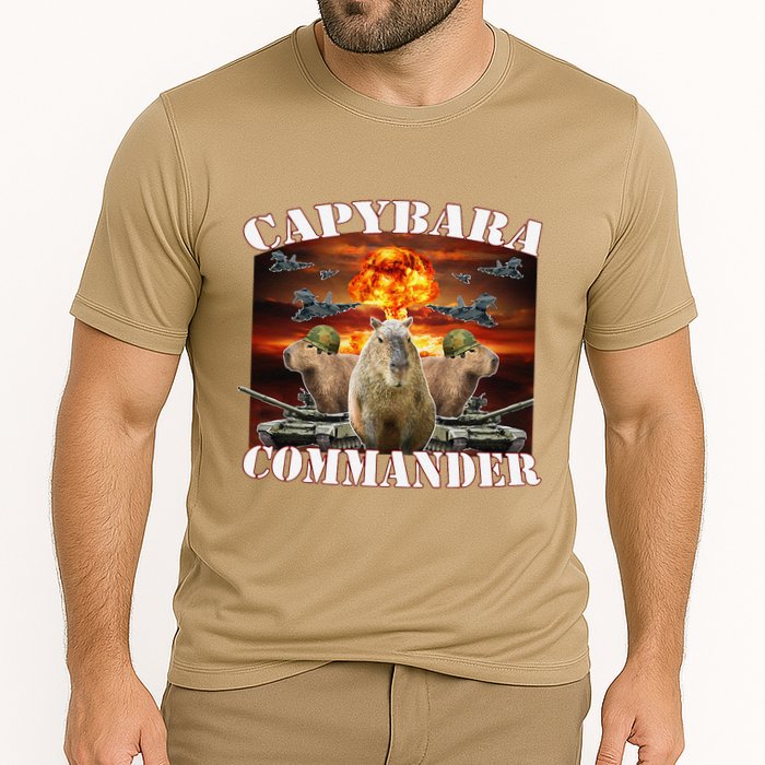 Capybara Commander Funny Capybara Warrior Performance Shirt