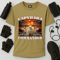 Capybara Commander Funny Capybara Warrior Performance Shirt