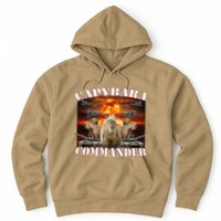 Capybara Commander Funny Capybara Warrior Hoodie