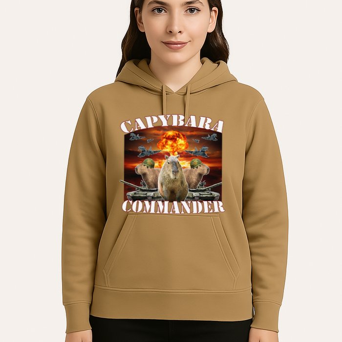 Capybara Commander Funny Capybara Warrior Hoodie