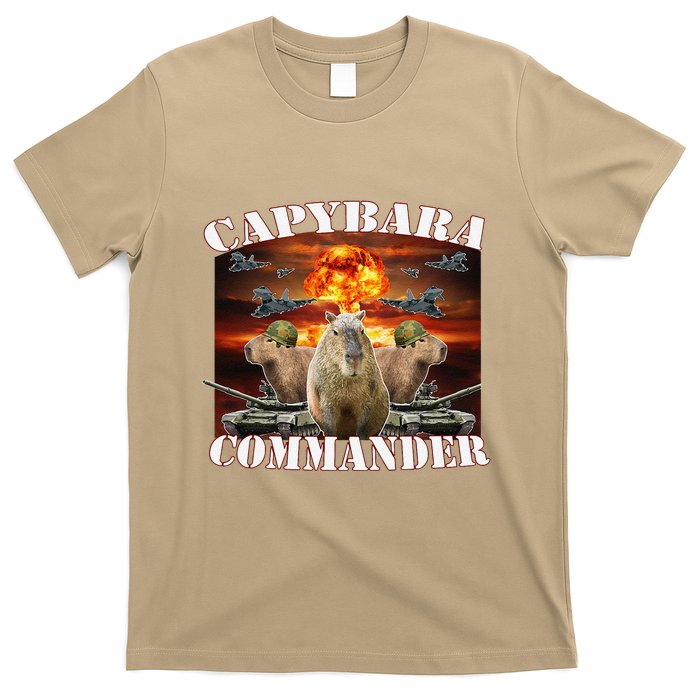 Capybara Commander Funny Capybara Warrior T-Shirt