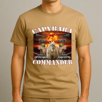 Capybara Commander Funny Capybara Warrior T-Shirt