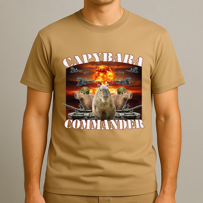 Capybara Commander Funny Capybara Warrior T-Shirt