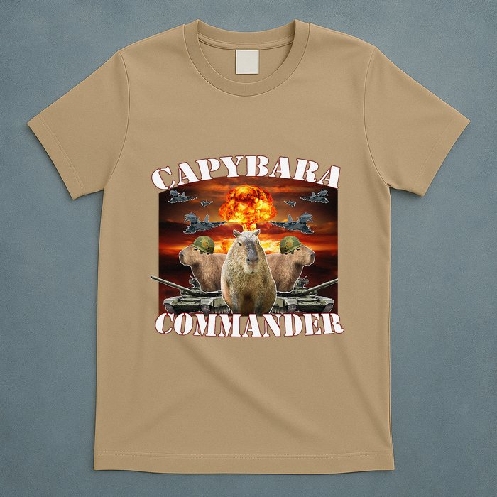 Capybara Commander Funny Capybara Warrior T-Shirt