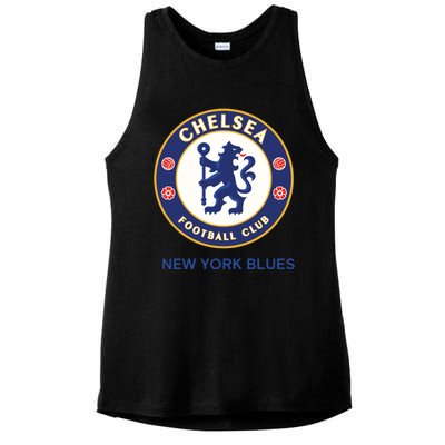 Cool Chelsea Football Club New York Blues Ladies PosiCharge Tri-Blend Wicking Tank